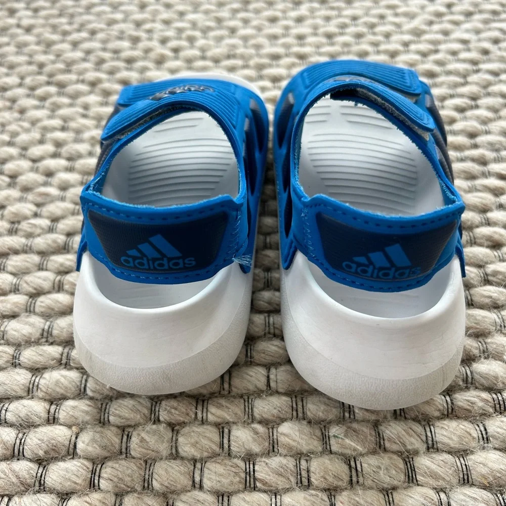 adidas Kids Blue and White Sandals